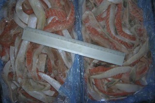 Salmon belly flaps from Wedge Fish Limited